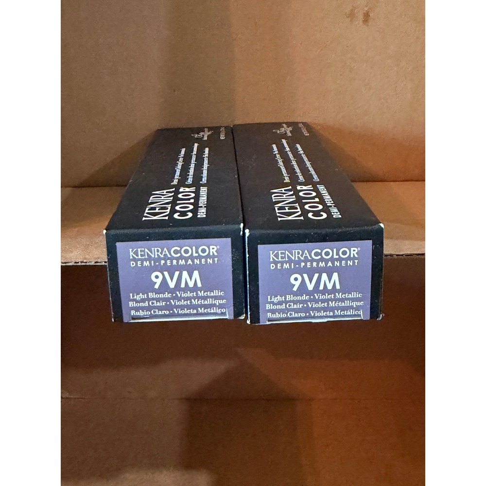 Kenra Demi Permanent Hair Color 9VM Light Blonde Violet Metallic 2 Pack